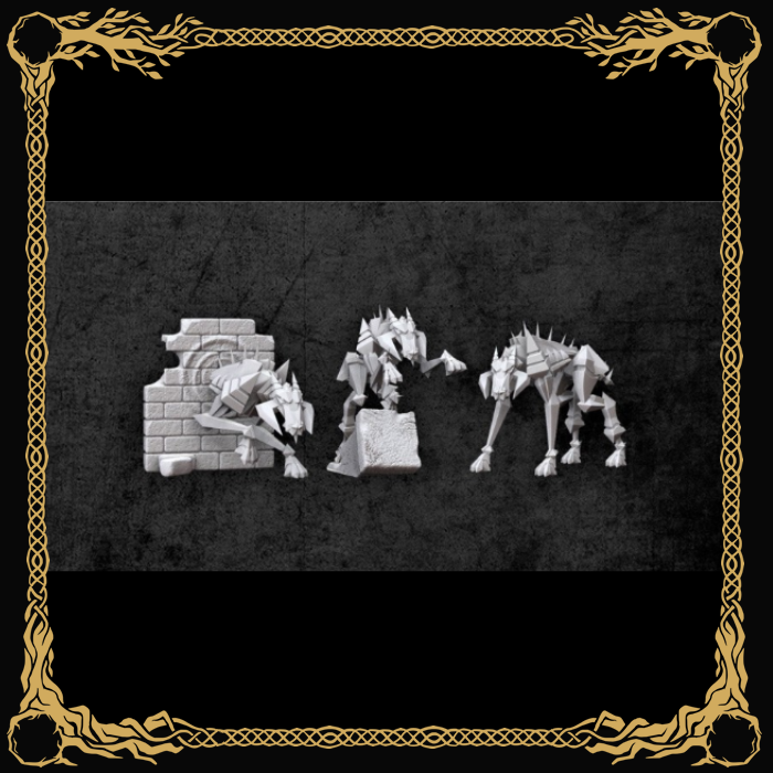 Achtung! Cthulhu Miniatures - Teufel Hounds - EN