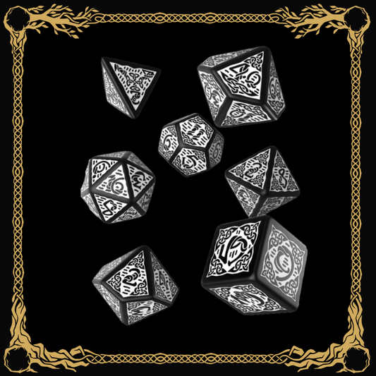 Celtic Dice Set - Schwarz