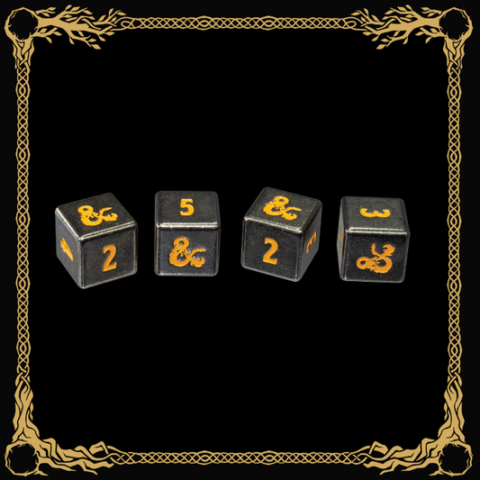 UP - Heavy Metal Realmspace RPG Dice Set for Dungeons & Dragons