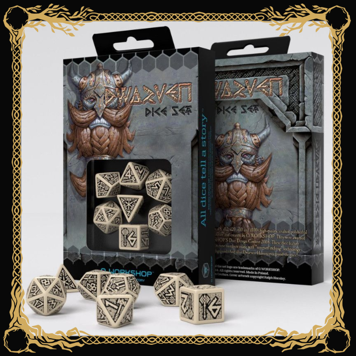 Dwarven Dice Set - Beige