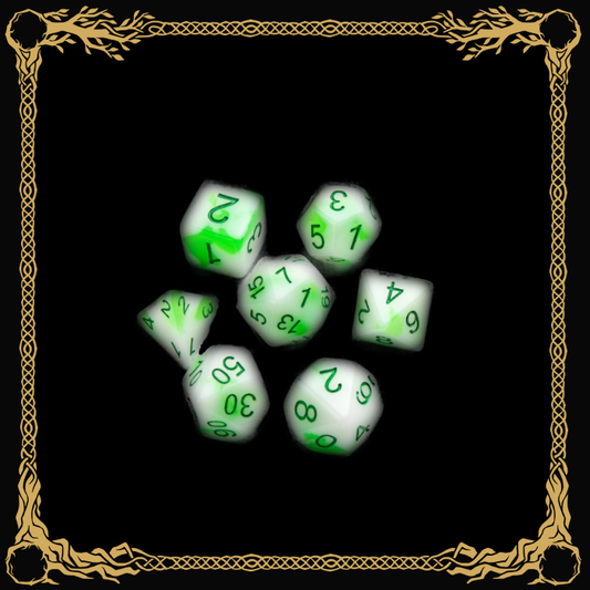 RPG Dice Set Toxic Stones